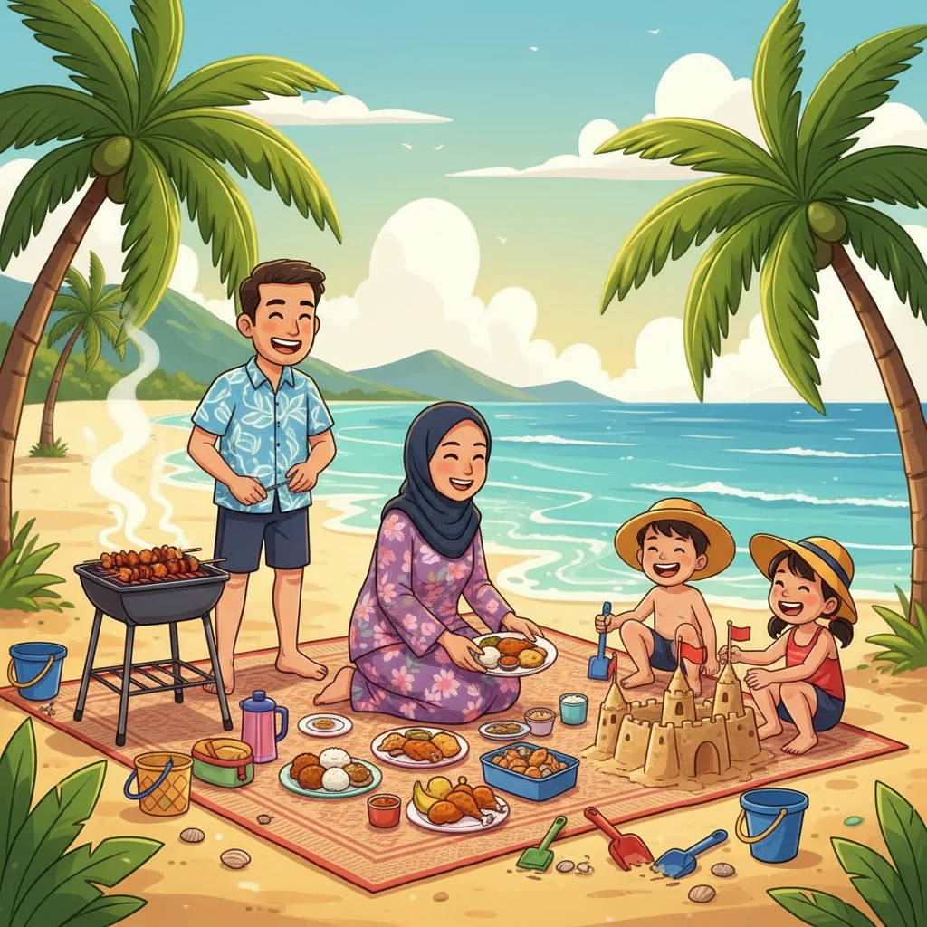 Contoh Karangan Berkelah di Pantai
